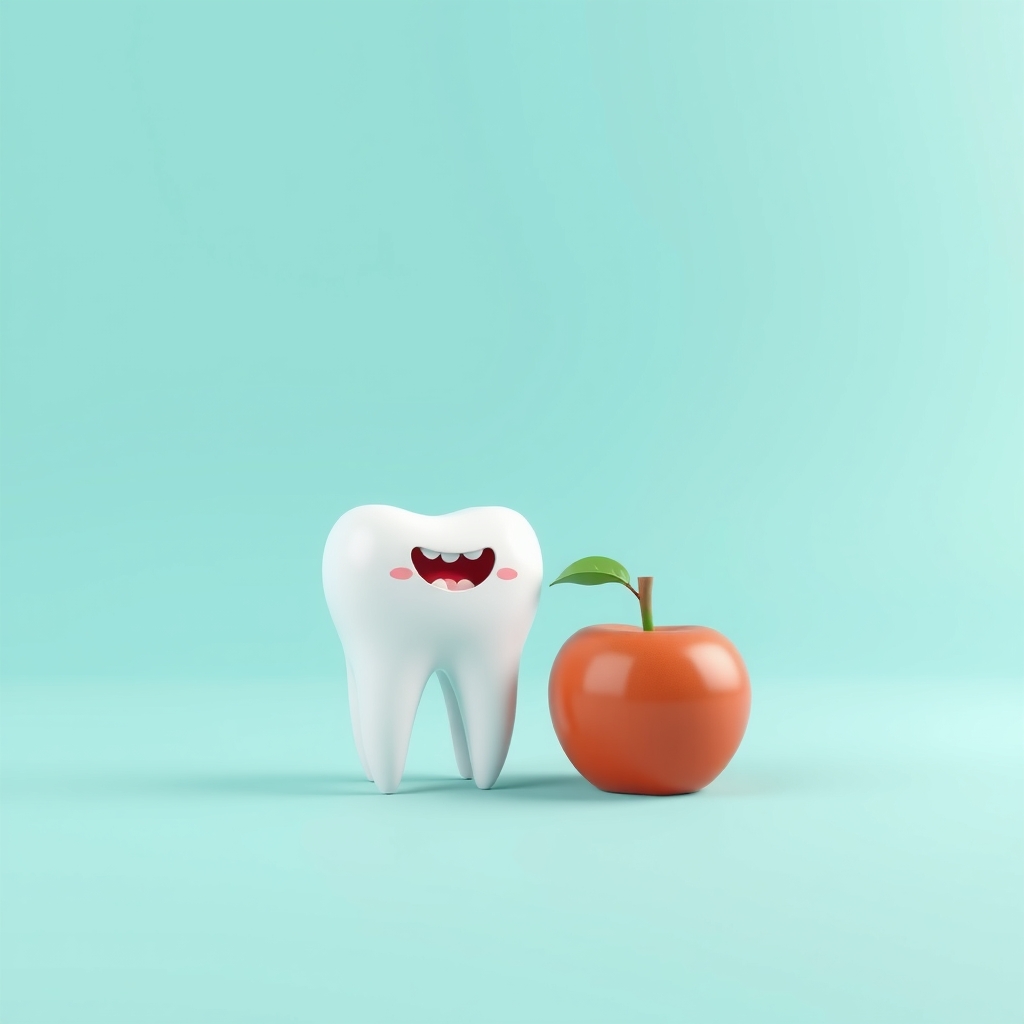 Illustration: Foods and Diet Choices for Stronger Enamel and Healthier Gums